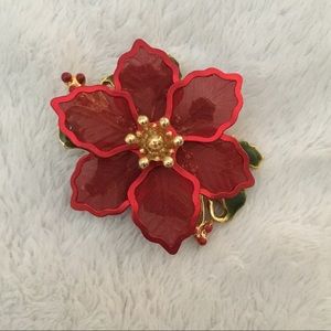 Poinsettia Pin